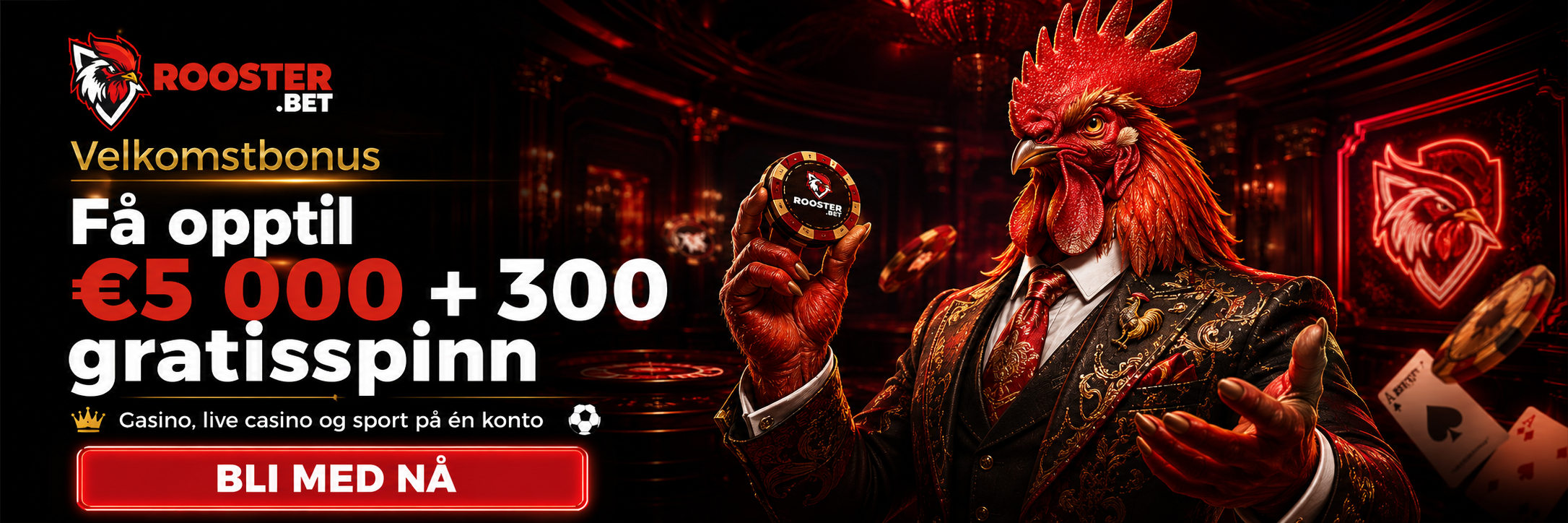RoosterBet bonus